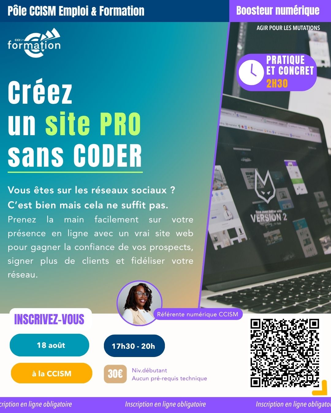 Boosteur numérique - Créez un site PRO sans coder