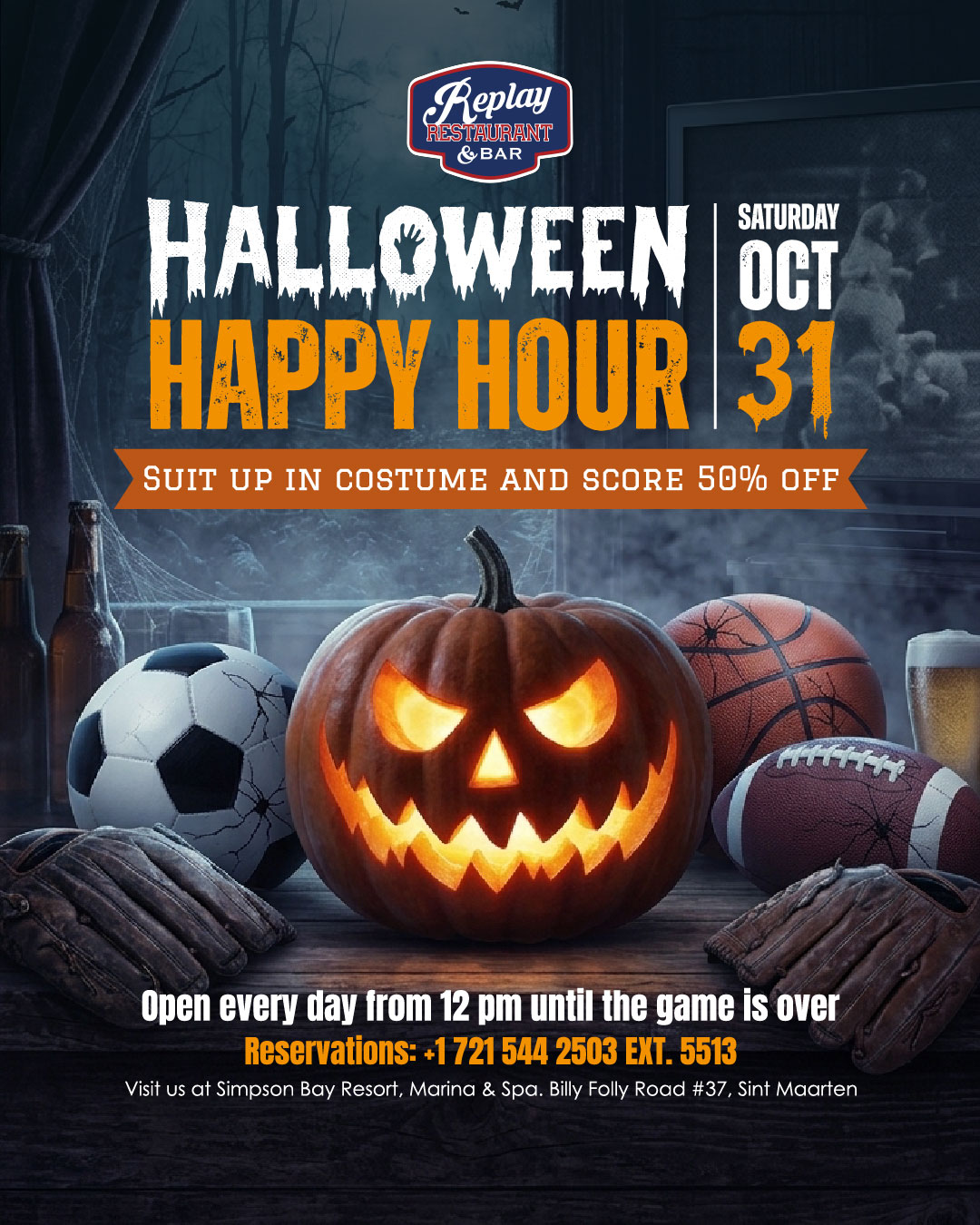 Halloween Happy Hour at Replay